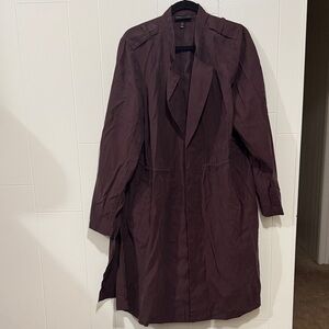 Lane Bryant Deep Brown Trench Coat